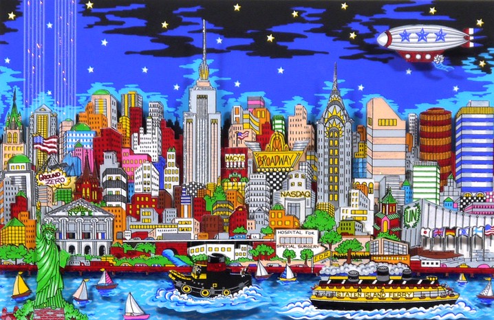 チャールズ・ファジーノの絵画作品　タイトルは、希望の光　Light of Hope